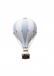 Super Ballon, Luftballong Medium vit/ljusblå