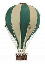 Super Ballon, Luftballong Medium ljusbrun/grön