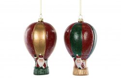 Luftballong med tomte